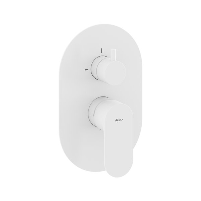 Смеситель скрытого монтажа двухходовой Ravak Eleganta White Velvet X070264 фото 1