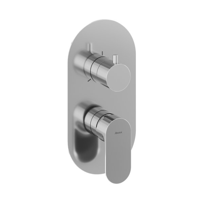 Смеситель скрытого монтажа трехходовой Ravak EL 068.00 Chrome X070217 фото 1