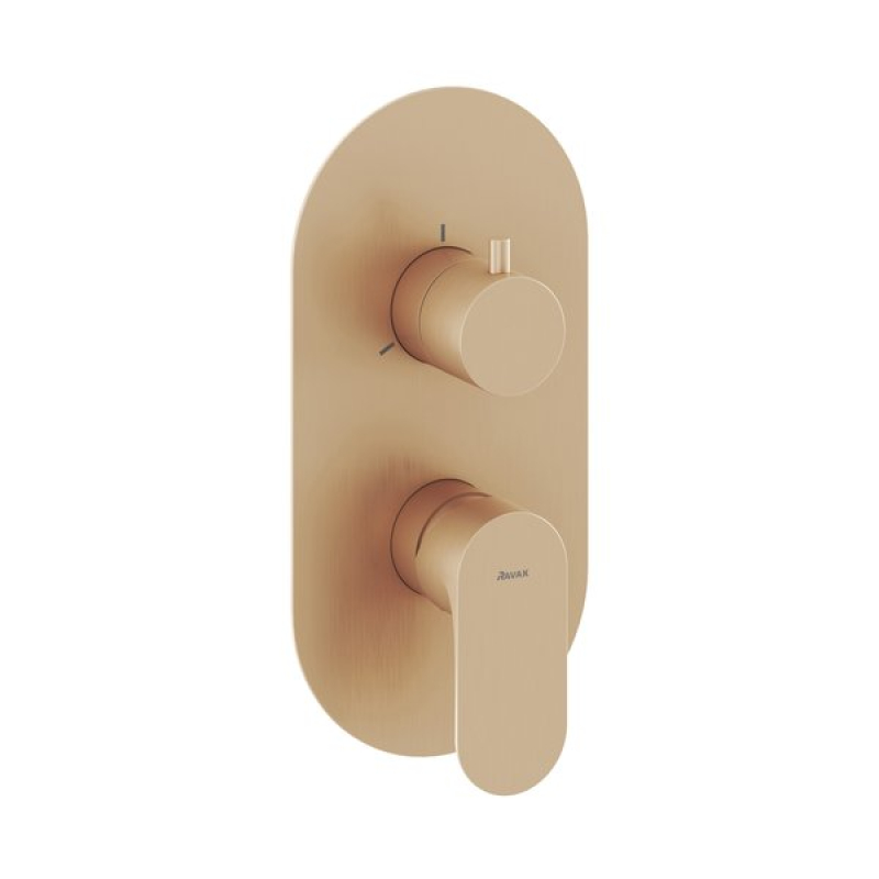 Смеситель скрытого монтажа трехходовой Ravak Eleganta Rose Gold Brushed X070371 фото 1