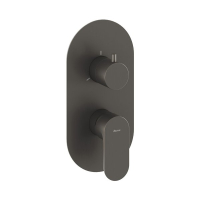 Смеситель скрытого монтажа трехходовой Ravak EL 068.20GB.O3.RB07F Graphite Brushed X070334