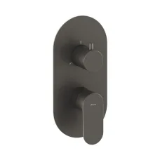 Смеситель скрытого монтажа трехходовой Ravak EL 068.20GB.O3.RB07F Graphite Brushed X070334