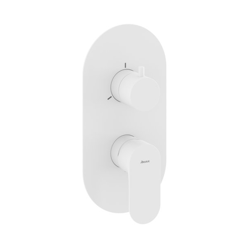 Смеситель скрытого монтажа трехходовой Ravak Espirit White Velvet X070260 фото 1