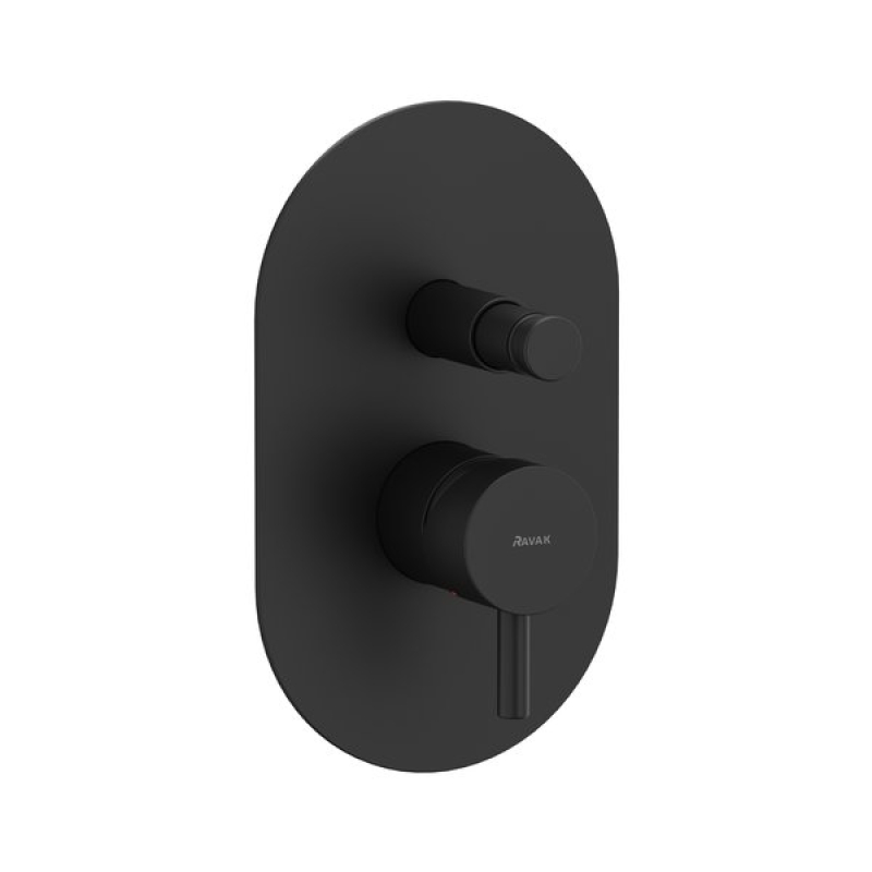 Смеситель скрытого монтажа двухходовой Ravak Espirit черный матовый фото 7
