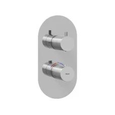 Термостатический смеситель скрытого монтажа Ravak ES 063.60GLB.O2.RB07C золотой брашированный