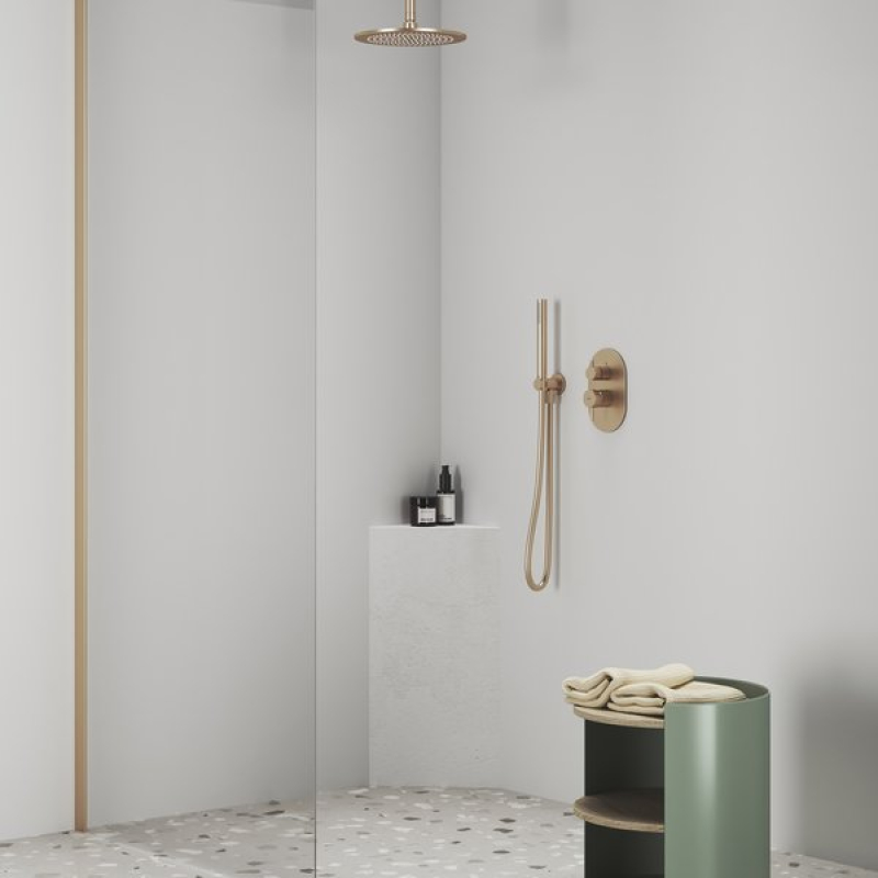 Змішувач прихованого монтажу двоходовий Ravak Espirit Gold Brushed X070612 фото 2
