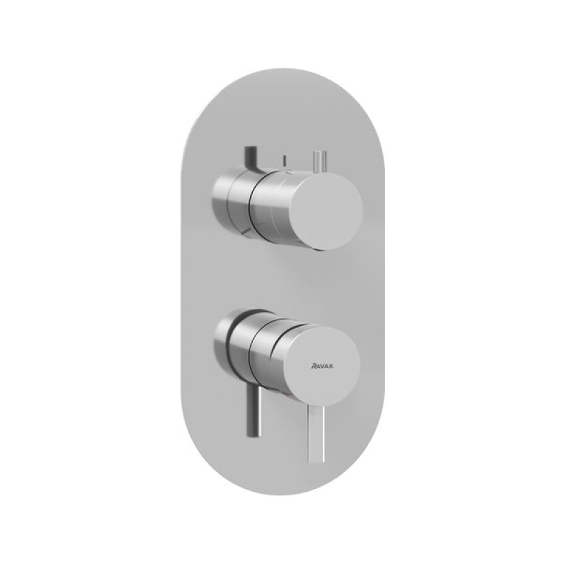 Змішувач прихованого монтажу триходовий Ravak Espirit Chrome X070203 фото 1