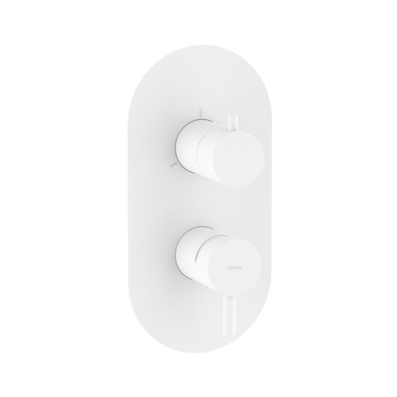 Смеситель скрытого монтажа трехходовой Ravak Espirit White Velvet X070246 фото 1