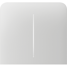 Боковая кнопка для двухклавишного выключателя Ajax SideButton (2-gang) vertical White