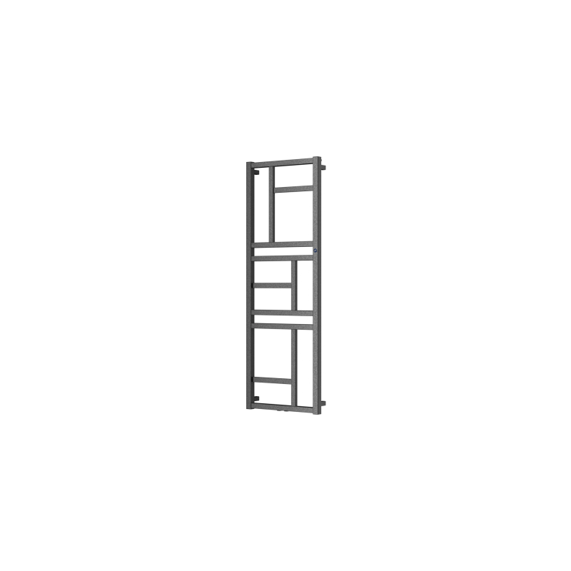 Mondrian Рушникосушка водяна 500*1440 мм, сталь, графіт фото 1