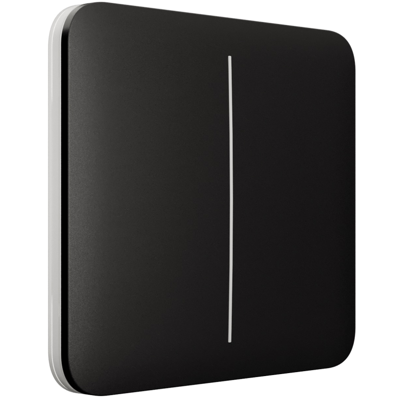 Выключатель Ajax LightSwitch 2-клавишный Black фото 1