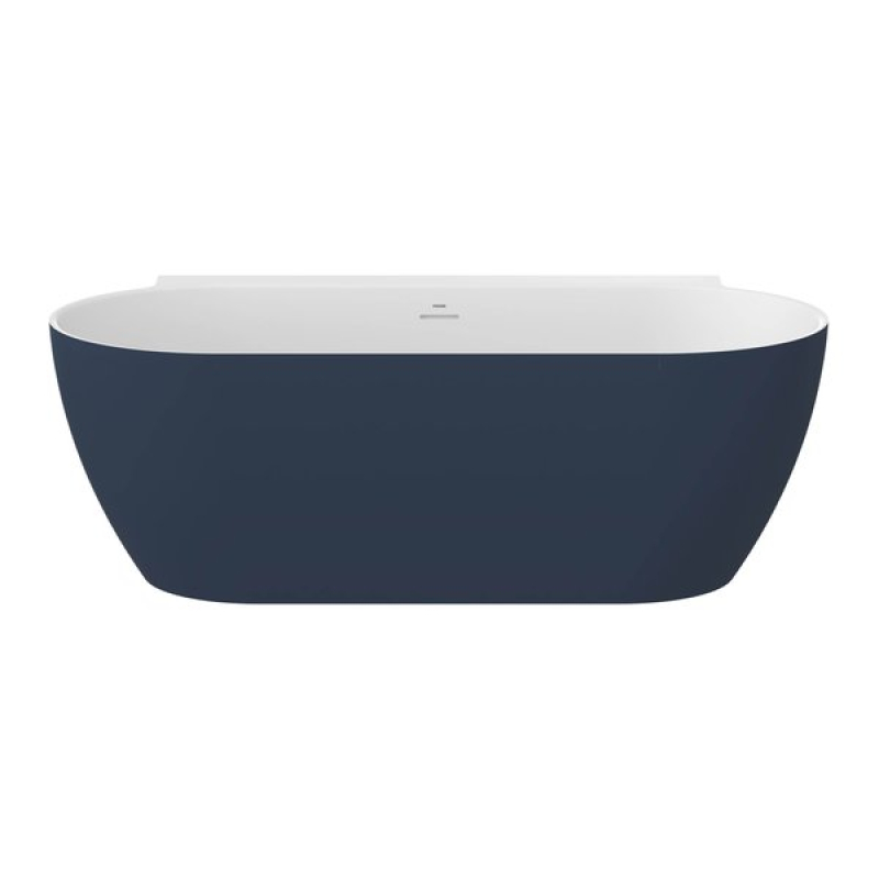 Ванна Ravak Freedom Wall II Tec 170x87 отдельно стоящая Deepsea Blue/Белый крышка слива белая фото 1