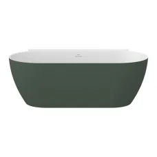 Ванна Ravak Freedom Wall II Tec 170x87 Grey Green/Білий, що окремо стоїть, кришка зливу біла