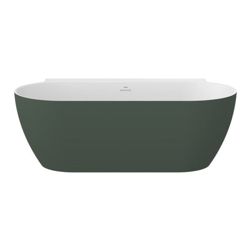 Ванна Ravak Freedom Wall II Tec 170x87 Grey Green/Белый, отдельно стоящая, крышка слива белая фото 1