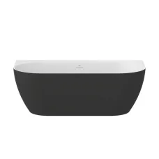 Ванна Ravak Freedom Wall Tec 170x87 окрема чорна/біла кришка зливу чорна