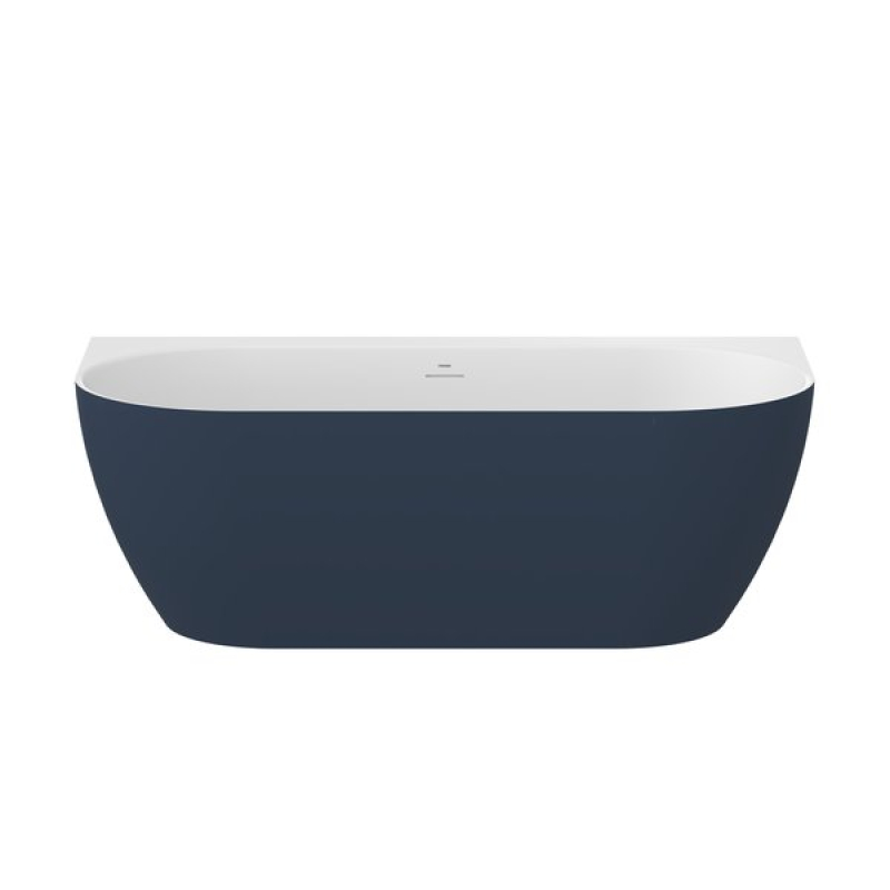 Ванна Ravak Freedom Wall Tec 170x87 отдельно стоящая Deepsea Blue белая крышка слива белая фото 1