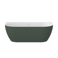 Ванна Ravak Freedom Wall Tec 170x87 окремо стоїть Smoke Grey/Біла, кришка зливу біла