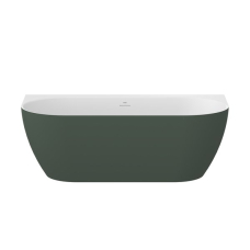 Ванна Ravak Freedom Wall Tec 170x87 окремо стоїть Smoke Grey/Біла, кришка зливу біла
