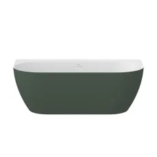 Ванна Ravak Freedom Wall Tec 170x87 окремо стоїть Smoke Grey/Біла, кришка зливу біла