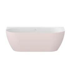 Ванна Ravak Freedom Wall Tec 170x87 окремо стояча Alabaster Pink біла, кришка зливу біла