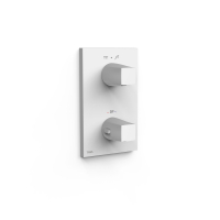 Therm-box Зовнішня частина термостату 2 споживачі, білий матовий