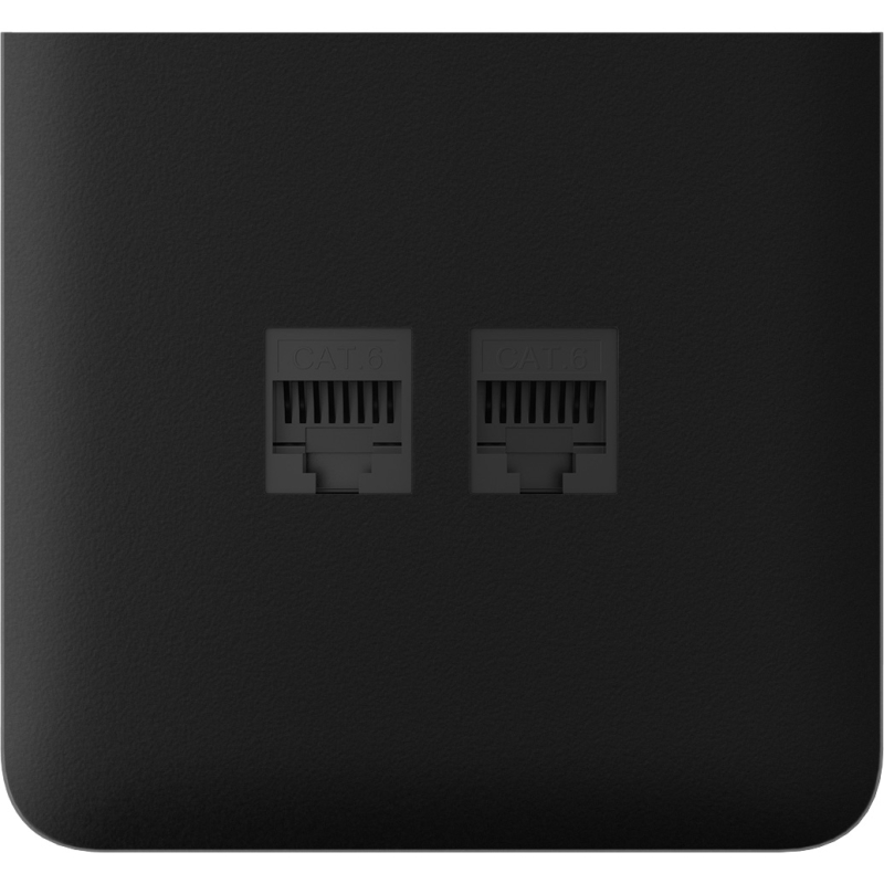 Бічна панель для вбудованої інтернет-розетки Ajax SideCover (LAN) vertical Black (126220.319.BL) фото 1