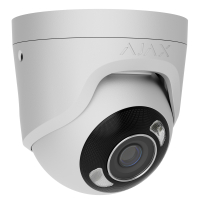 Проводная охранная IP-камера Ajax TurretCam HL (8 Mp/2,8 mm) White (126265.197.WH1)
