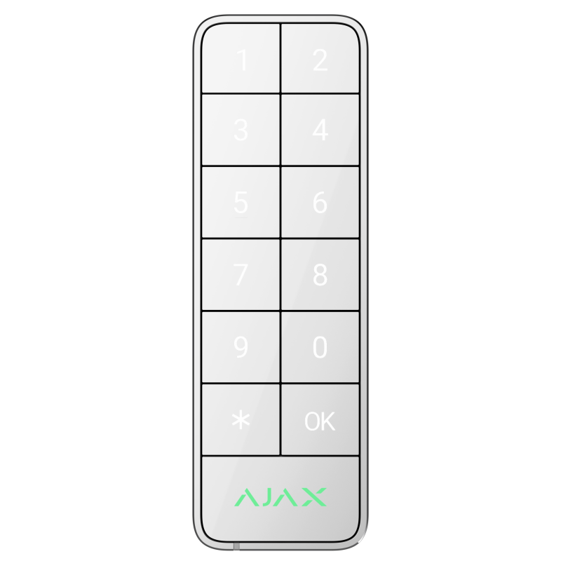 Проводная клавиатура Ajax Superior KeyPad Outdoor Fibra White (117759.285.WH) фото 1