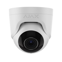 Проводная охранная IP-камера Ajax TurretCam (8 Mp/2.8 mm) White