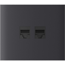 Центральная панель для встроенной розетки Ajax CenterCover (LAN) vertical Graphite (126207.318.GP)
