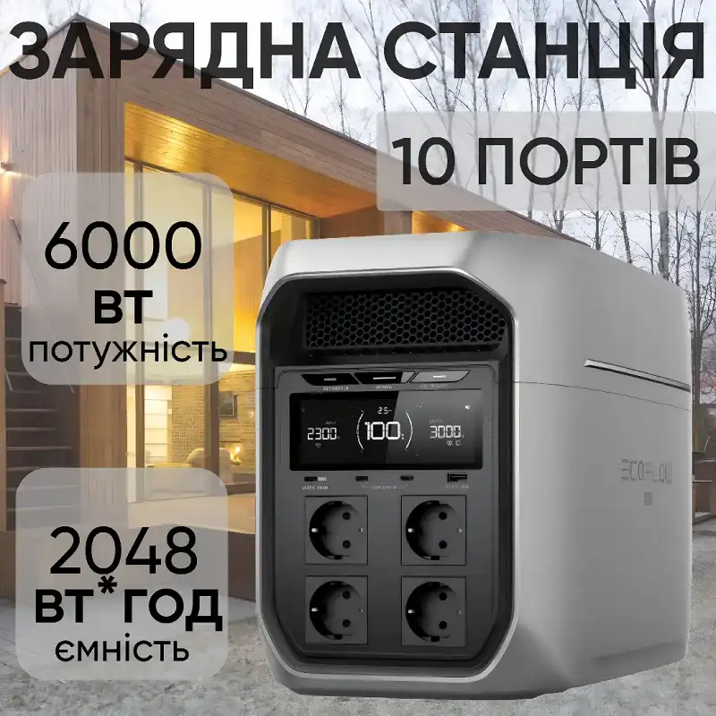 Зарядная станция EcoFlow DELTA 3 Max Plus, 3000 Вт купить - Лучшая