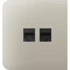 Бічна панель для вбудованої інтернет-розетки Ajax SideCover (LAN) Ivory (126213.319.IV)