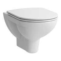 Pro Унітаз підвісний 53*36 см, безобідковий, із сидінням Slim Soft-Close, Quick release, білий H8669510000001