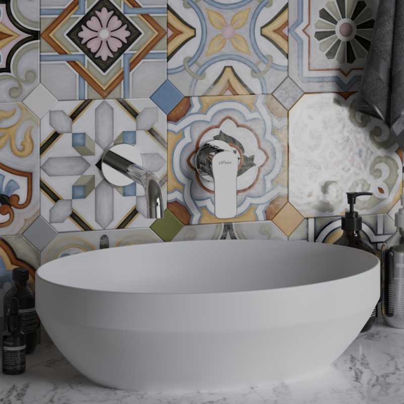 Decus Раковина овальна на стільницю 50*35 см, білий матовий 8510012 фото 2