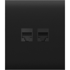 Передняя панель для встроенной розетки Ajax CenterCover (LAN) Black (126196.318.BL)