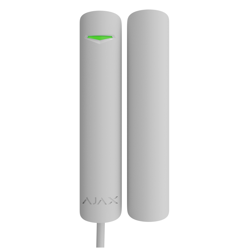 Проводной датчик открывания, удара, наклона и магнитной маскировки Ajax Superior DoorProtect G3 Fibra White (61340.177.WH2) фото 1