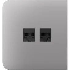 Бічна панель для вбудованої інтернет-розетки Ajax SideCover (LAN) Fog (126216.319.FG)