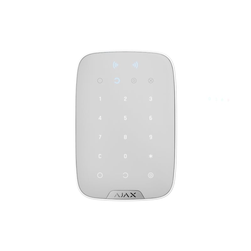 Беспроводная сенсорная клавиатура Ajax KeyPad Plus White фото 1