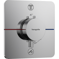 15583000 ShowerSelect Comfort Q Смеситель термостатический скрытого монтажа на 2 потребителя, хром