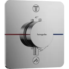 15583000 ShowerSelect Comfort Q Смеситель термостатический скрытого монтажа на 2 потребителя, хром