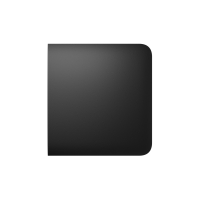 Боковая кнопка для одноклавишного или проходного выключателя Ajax SideButton (1-gang/2-way) Black