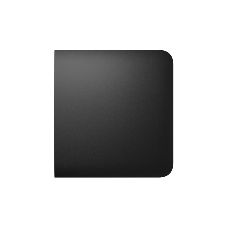 Боковая кнопка для одноклавишного или проходного выключателя Ajax SideButton (1-gang/2-way) Black фото 1