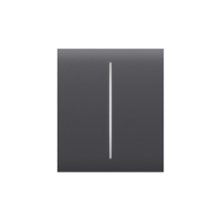 Центральная кнопка для двухклавишного выключателя Ajax CenterButton (2-gang) Graphite