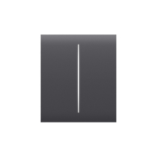 Центральная кнопка для двухклавишного выключателя Ajax CenterButton (2-gang) Graphite