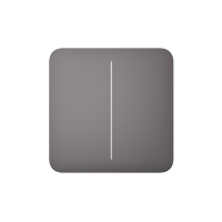 Кнопка для двухклавишного выключателя Ajax SoloButton (2-gang) Grey