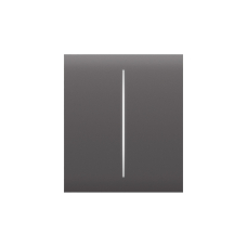 Центральная кнопка для двухклавишного выключателя Ajax CenterButton (2-gang) Grey