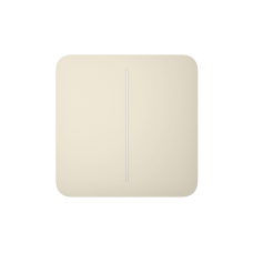 Кнопка для двухклавишного выключателя Ajax SoloButton (2-gang) Ivory