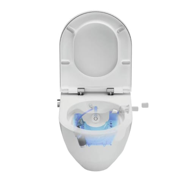 Cleanet Navia Унитаз-биде подвесной 58*37*38 см, безобедочный, с сиденьем Soft Close, белый LCC фото 11