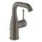 Смеситель для раковины Grohe Essence M-Size 193 мм, с донным клапаном, темный графит матовый (24173AL1)