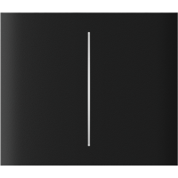 Центральная кнопка для двухклавишного выключателя Ajax CenterButton (2-gang) vertical Black