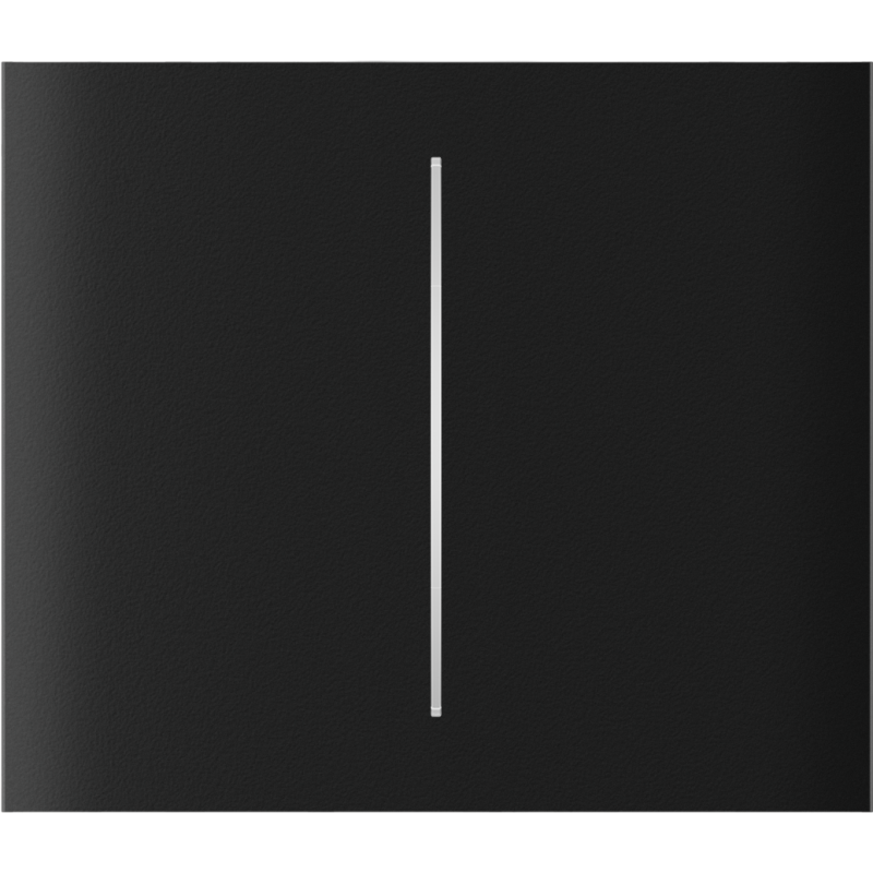 Центральна кнопка для двоклавішного вимикача Ajax CenterButton (2-gang) vertical Black фото 1